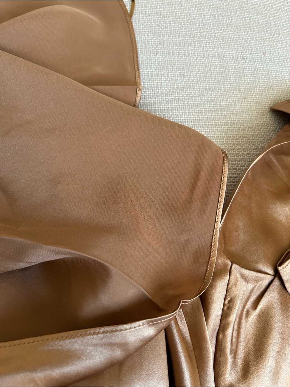 NWT Reformation Noemi Midi Silk Dress US2 Copper Cut Out Cocktail Party - Picture 8 of 10